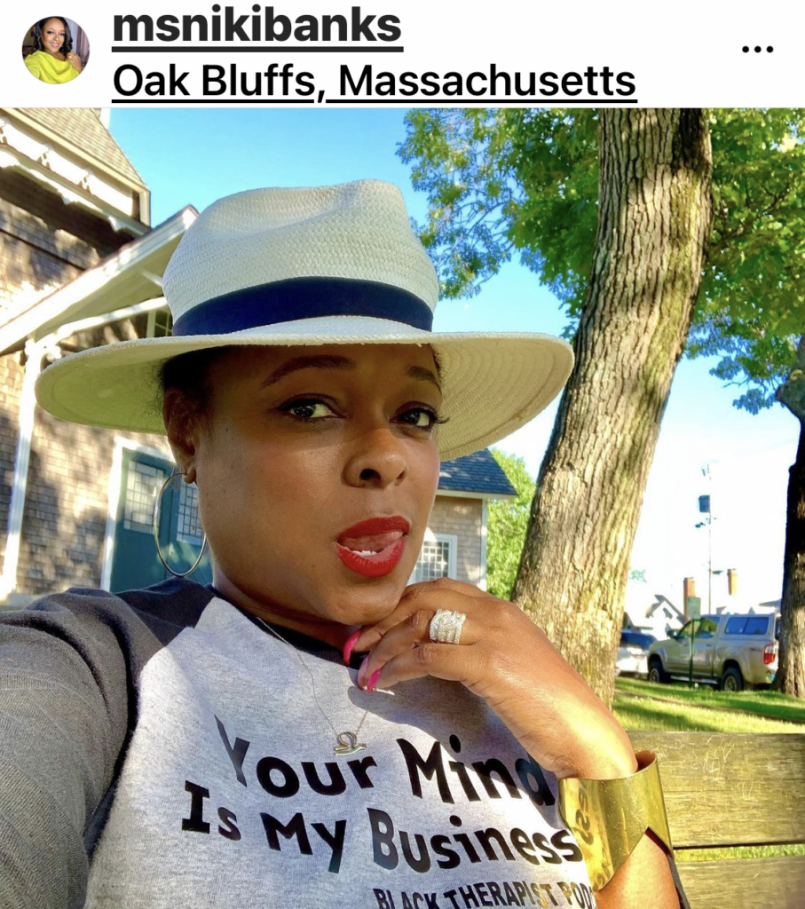msnikibanks instagram Oaks Bluff